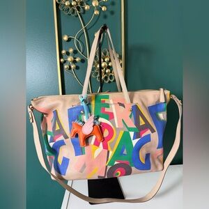 Salvatore Ferragamo Mika Large Origami-Print Tote Bag